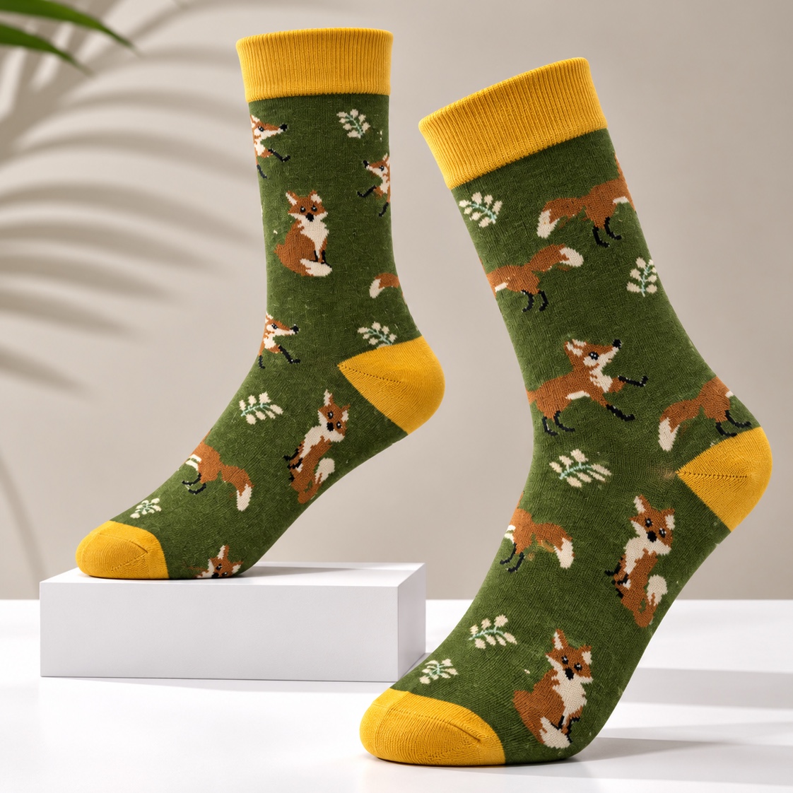Fox Forest – Funky Crew Socks