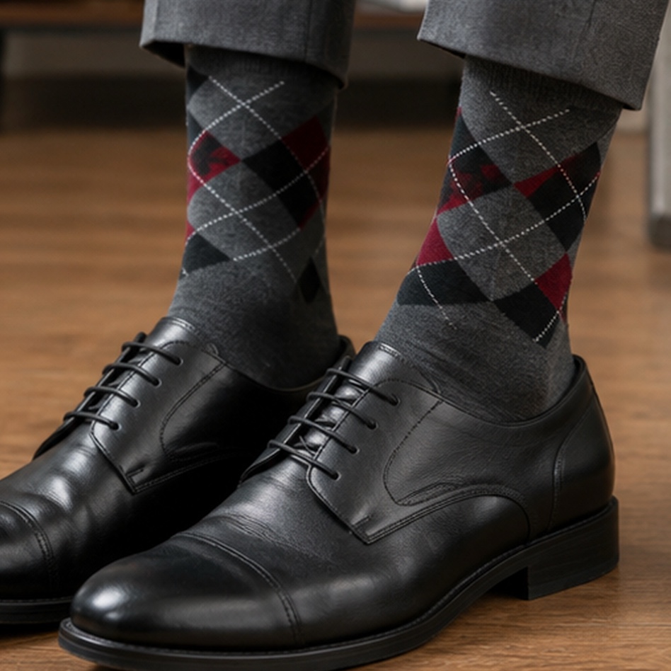 Gentleman’s Argyle Socks - Grey