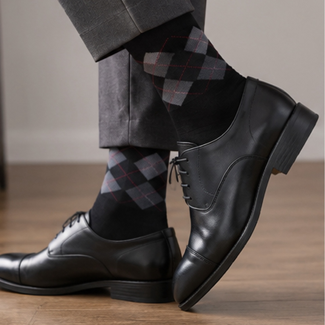Gentleman’s Argyle Socks - Black