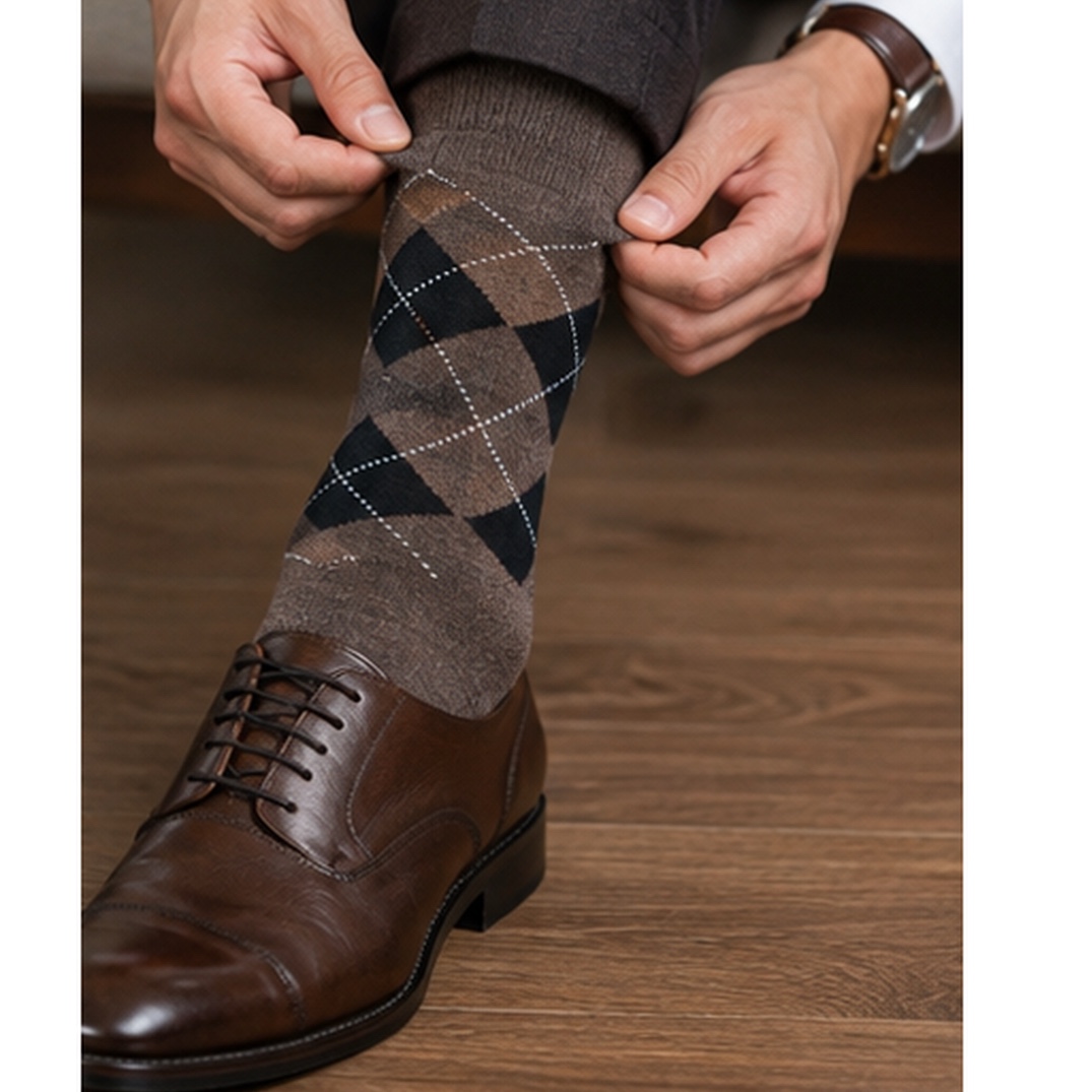 Gentleman’s Argyle Socks - Brown