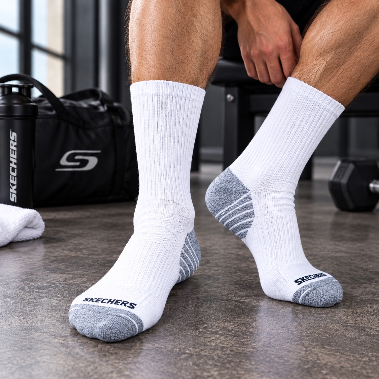 Skechers white